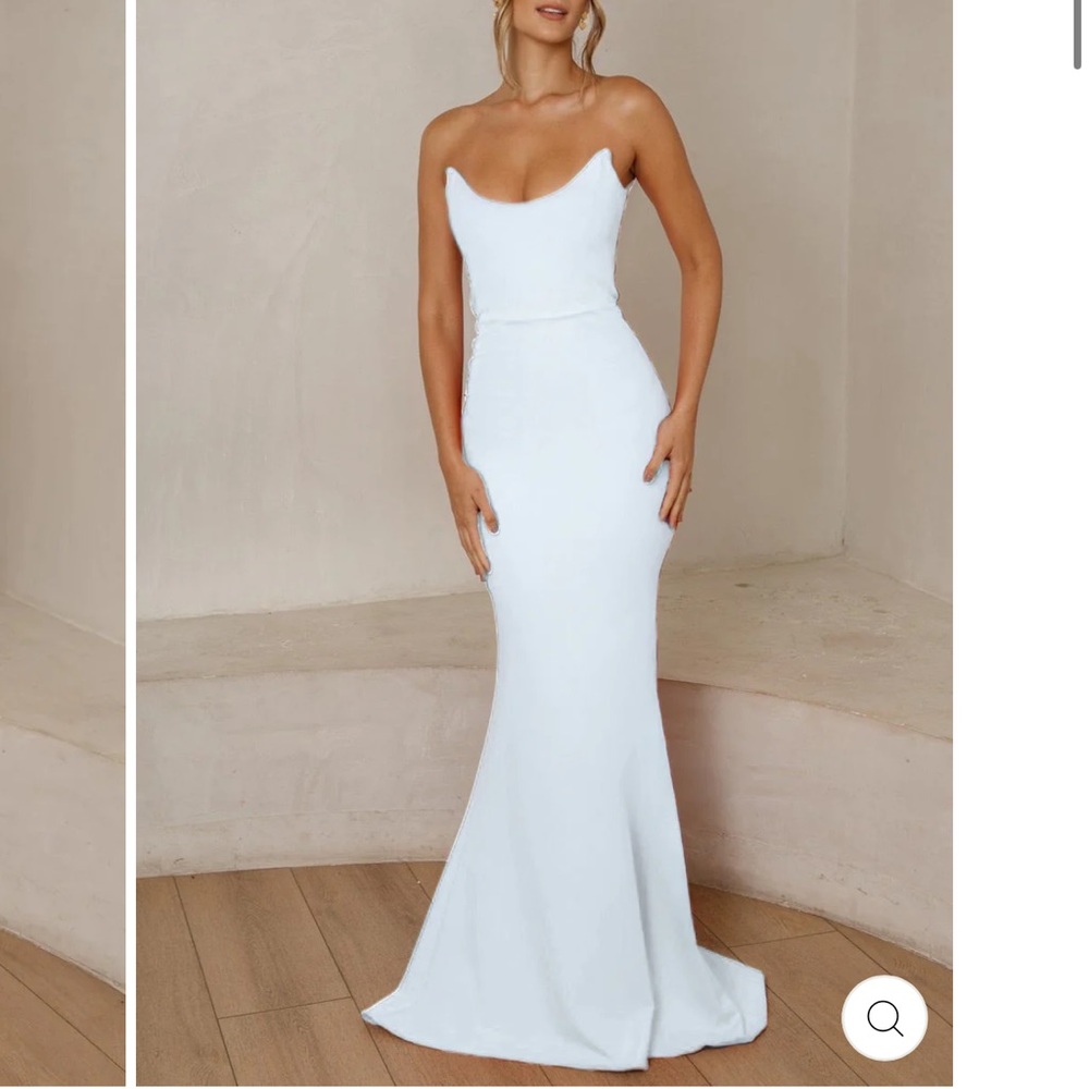 Jaus White Celine Gown